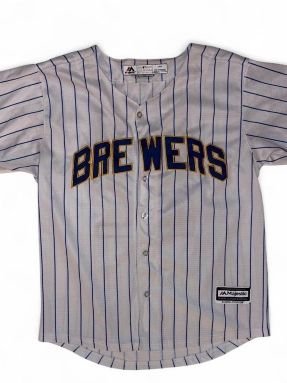 Milwaukee Brewers Christian Yelich 22 Pinstripe Jersey